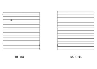 Side elevation view of garden sauna with terrace Caldori Primatherma SGT showing roof structure and architectural proportions