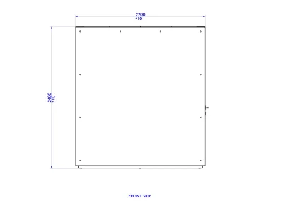 Caldori Therma Suprema premium outdoor sauna - Front side